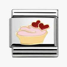 Nomination CLASSIC Gold Madame Monsieur Cupcake Charm 030285/02