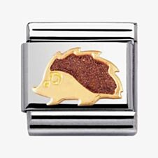 Nomination CLASSIC Gold Animals of the Earth Hedgehog Charm 030212/41