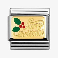 Nomination CLASSIC Gold Merry Christmas Charm 030282/17