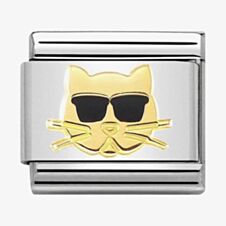 Nomination CLASSIC Gold Cat With Sunglasses Charm 030272/44