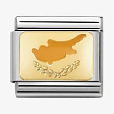 Nomination CLASSIC Gold Cyprus Flag Charm 030234/49