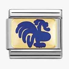 Nomination CLASSIC Chinese Zodiac Blue Rooster Charm 030275/18