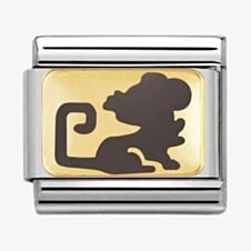 Nomination CLASSIC Chinese Zodiac Grey Rat Charm 030275/35