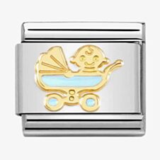 Nomination CLASSIC Composable Blue Enamel Pram Charm 030272/61
