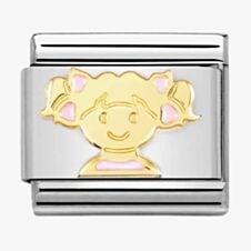 Nomination CLASSIC Composable Pink Enamel Girl Charm 030272/66