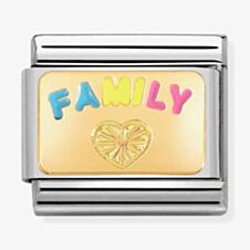 Nomination CLASSIC Composable Gold Family with Heart Charm 030284/57*