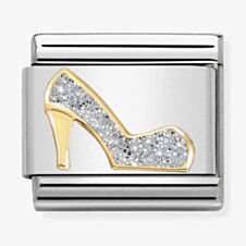 Nomination CLASSIC Gold Glitter High Heel Shoe Charm 030220/04 *