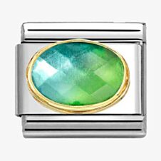 Nomination CLASSIC Blue & Green Gradient Faceted Stone Charm 030612/037