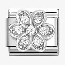 Nomination Stainless Steel Cubic Zirconia Daisy Flower Charm 330322/06