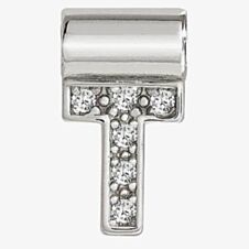 Nomination SeiMia Silver Cubic Zirconia Letter T Pendant 147115/020