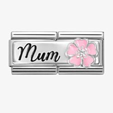 Nomination CLASSIC Mum With Pink Flower Double Charm 330734/18
