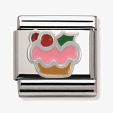 Nomination CLASSIC Silvershine Christmas Cake Charm 330204/10