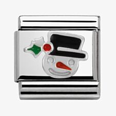 Nomination CLASSIC Silvershine Christmas Snowman Charm 330204/11