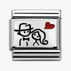Nomination CLASSIC Silvershine Couples Love Charm 330208/10