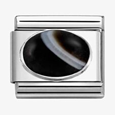 Nomination CLASSIC Hard Stones Matte Banded Onyx Stone Charm 330510/47