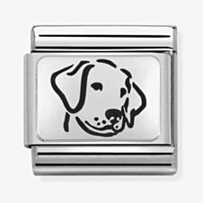 Nomination CLASSIC Silvershine Oxidised Plates Dog Charm 330109/06