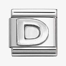Nomination CLASSIC Composable Oxidised Silver Letter D Charm 330113/04