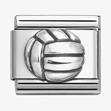 Nomination CLASSIC Silvershine Oxidised Volleyball Charm 330101/71