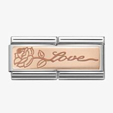 Nomination CLASSIC Rose Gold Double Love With Flower Charm 430710/14