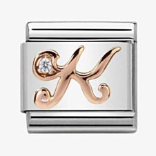Nomination CLASSIC Rose Gold Letters K Charm 430310/11