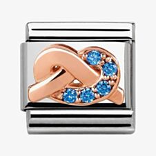 Nomination CLASSIC Rose Gold Symbols Blue Knot Charm 430302/10