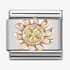 Nomination CLASSIC Rose Gold Sun With Yellow Stones Charm 430305/18