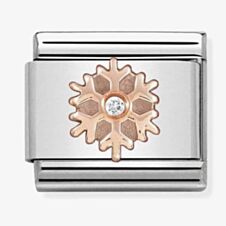 Nomination CLASSIC Rose Gold Snowflake with Cubic Zirconia Charm 430305/23 