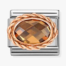 Nomination CLASSIC Composable Champagne Cubic Zirconia Charm 430603/012*