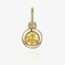 9ct Yellow Gold 0.15ct Citrine Birthstone Bubble Charm NTCH409CIT-9YG