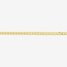 9ct Yellow Gold 46-51cm Diamond-Cut Curb Chain 1.13.0031