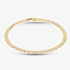 9ct Yellow Gold 8.5 Inch Curb Chain Bracelet HC100-8.5