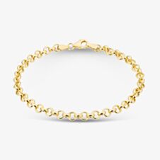  9ct Gold 7.5 inch Belcher Chain Bracelet HRB130-7.5