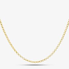 9ct Yellow Gold 16 or 18 Inch Round Belcher Chain HRB080