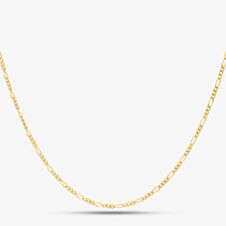 9ct Gold 1.8mm Diamond Cut 18 Inch Figaro Chain 1.15.0034