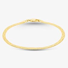 9ct Yellow Gold 7 Inch Diamond Cut Wave Herringbone Bracelet 1.29.9481