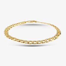 9ct Yellow Gold 8.5 Inch Curb Chain Bracelet HC150 8.5