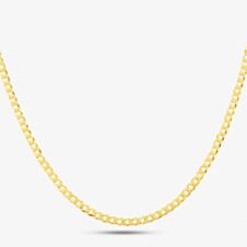 9ct Yellow Gold Flat Curb Chain SUFC-340-9Y