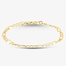 9ct Yellow Gold 7.5 Inch Figaro Chain Bracelet SCFP-520-9Y-7.5