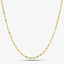 9ct Yellow Gold 20 Inch Twisted Curb Chain SSIN-220-9Y-20