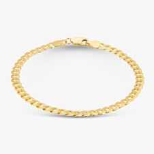 9ct Yellow Gold 7.5 Inch Curb Chain Bracelet UFC100 7.5