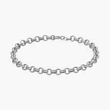 Gold Classic 9c White Gold Round Belcher Bracelet 5.24.3551