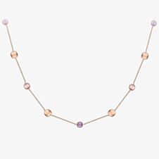 9ct Rose Gold Amethyst and Rose Quartz Necklace CN554-17