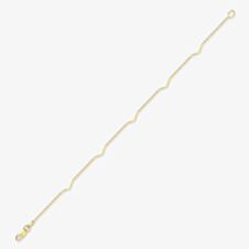 9ct Gold 7.25 Inch Multi V Bar Bracelet 111125127466