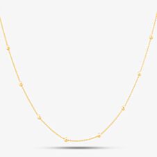 9ct Yellow Gold 16 Inch Curb & Ball Chain 1.13.7913