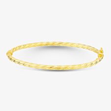 9ct Yellow Gold Twist Bangle BBE029Y