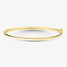 9ct Yellow Gold Plain Hinged Bangle MOSC2089Y