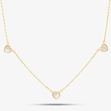 9ct Yellow Gold Mother Of Pearl Heart Necklace 1.19.1640