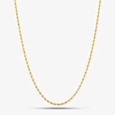 9ct Yellow Gold 46cm Rope Chain 1.12.0784