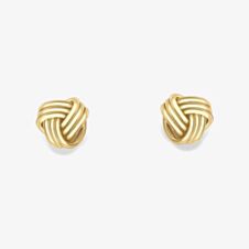 Gold Classic 9ct Yellow Gold Knot Stud Earrings 120125147610