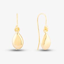 9ct Yellow Gold Teardrop Dropper Earrings GE2217